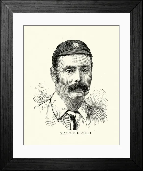 Framed Print : George Ulyett, Victorian English cricketer, Yorkshire county cricket player, 19th Century Framed Print : George Ulyett, Victorian English cricketer, Yorkshire county cricket player, 19th Century