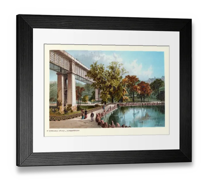 Framed Print : Ramsdale valley, Park in Scarborough, North Yorkshire, Victorian 19th Century Framed Print : Ramsdale valley, Park in Scarborough, North Yorkshire, Victorian 19th Century