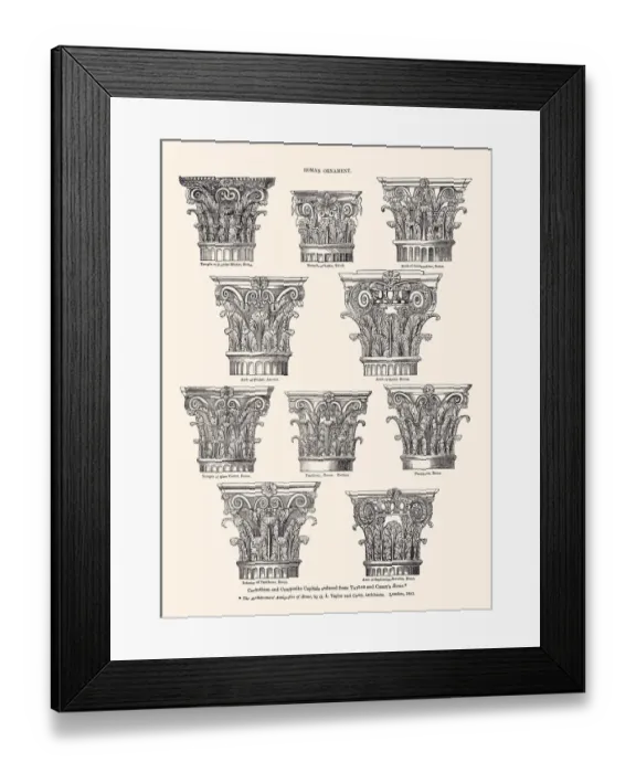 Framed Print : ROMAN ORNAMENT (XXXL with lots of details)