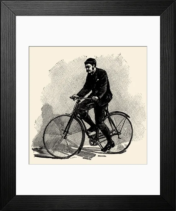 Framed Print : Bicycle 19th century Framed Print : Bicycle 19th century
