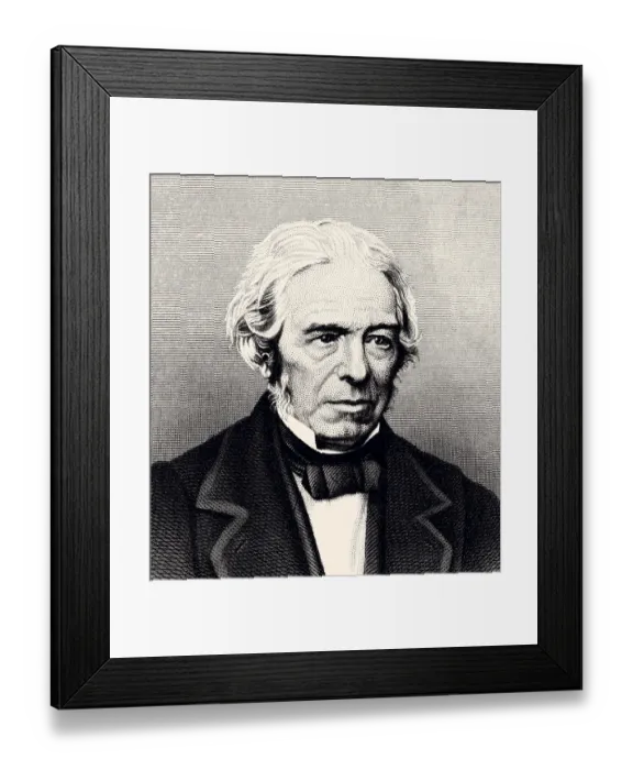 Framed Print : MICHAEL FARADAY (XXXL) Framed Print : MICHAEL FARADAY (XXXL)
