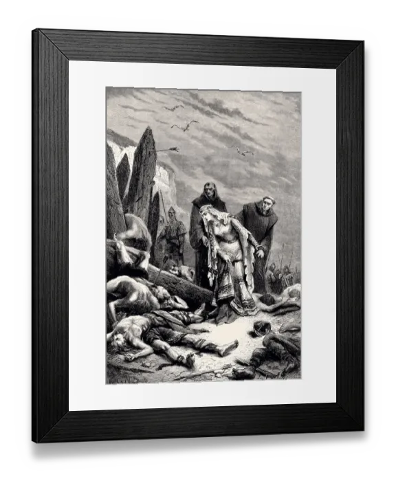 Framed Print : 14 OCTOBER 1066 : EDITH SWANNECK SEARCHING FOR THE BODY OF HAROLD -XXXL with lots of Framed Print : 14 OCTOBER 1066 : EDITH SWANNECK SEARCHING FOR THE BODY OF HAROLD -XXXL with lots of