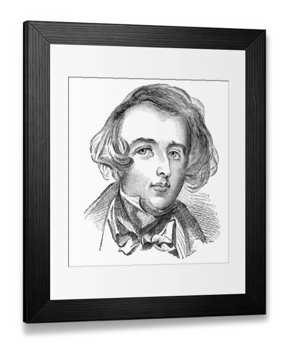 Framed Print : Charles Dickens, 1837 Framed Print : Charles Dickens, 1837