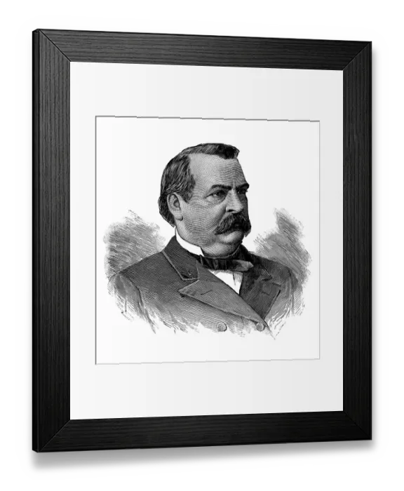 Framed Print : Stephen Grover Cleveland, 22nd president of USA Framed Print : Stephen Grover Cleveland, 22nd president of USA