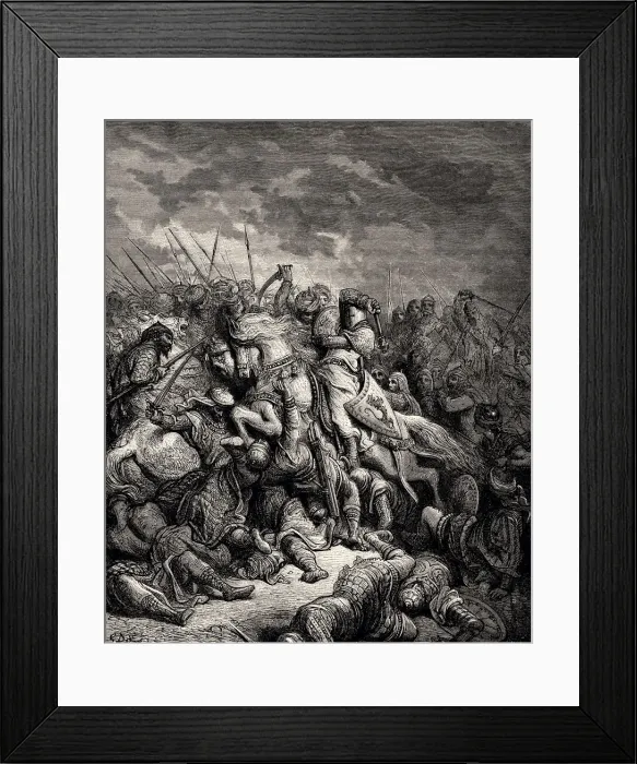 Framed Print : RICHARD CA UR DE LION AT THE BATTLE OF ARSUR / ARSUF (XXXL) Framed Print : RICHARD CA UR DE LION AT THE BATTLE OF ARSUR / ARSUF (XXXL)