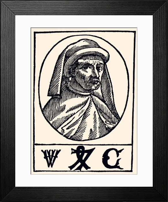 Framed Print : WILLIAMS CAXTON (1412-1491) XXXL Framed Print : WILLIAMS CAXTON (1412-1491) XXXL