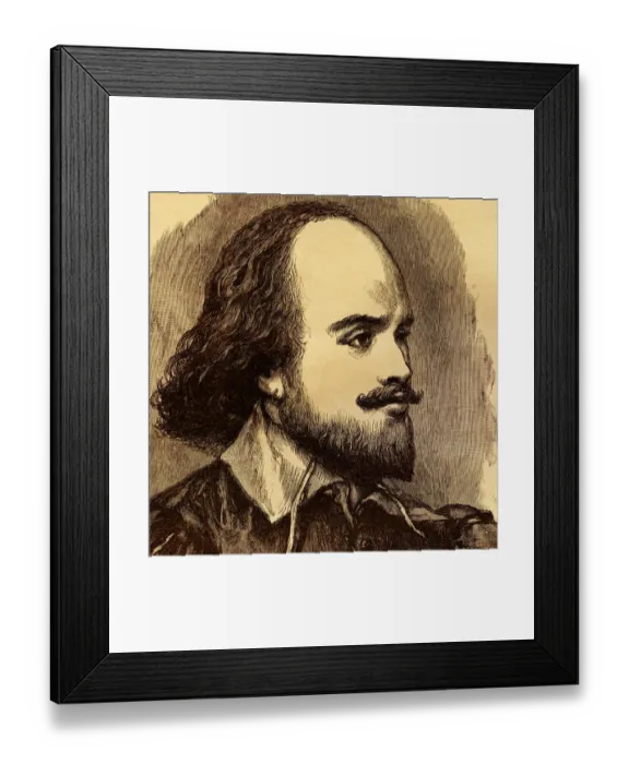 Framed Print : William Shakespeare Framed Print : William Shakespeare