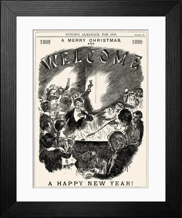 Framed Print : Merry Christmas in 1889 Framed Print : Merry Christmas in 1889