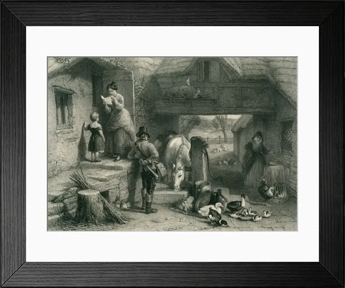 Framed Print : The postman