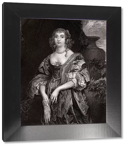 Anne Carr. ' Anne carr, Countess of Bedford (1615-1684)Engraved by J.Cochran (1821-1865)