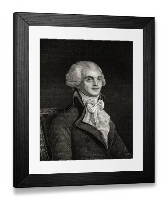 Framed Print : Maximilien Robespierre (Sepia toned) Framed Print : Maximilien Robespierre (Sepia toned)