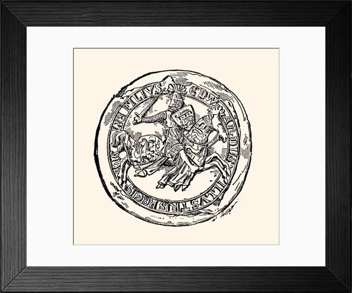 Framed Print : EDWARD THE BLACK PRINCE, 1330-1346. (XXXL) Framed Print : EDWARD THE BLACK PRINCE, 1330-1346. (XXXL)