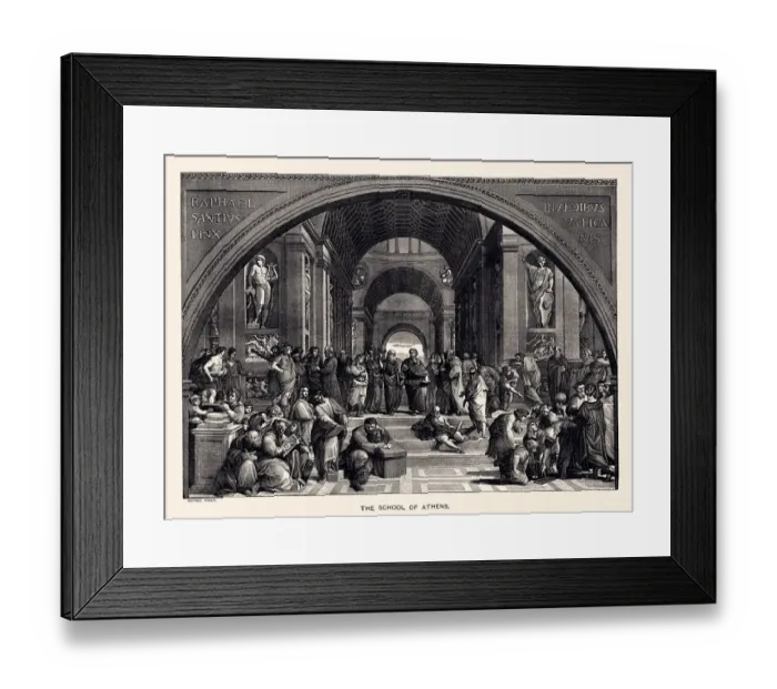 Framed Print : THE SCHOOL OF ATHENS (XXXL) Framed Print : THE SCHOOL OF ATHENS (XXXL)