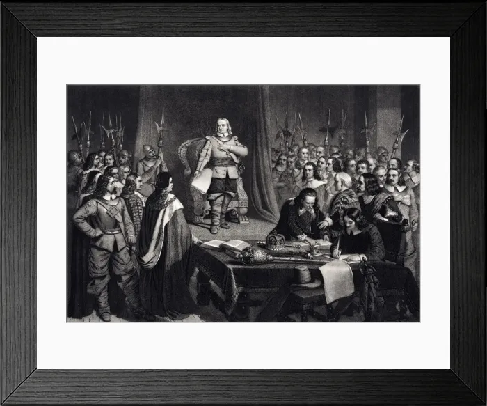 Framed Print : 1657: CROMWELL REFUSING THE CROWN... -XXXL with lots of details Framed Print : 1657: CROMWELL REFUSING THE CROWN... -XXXL with lots of details