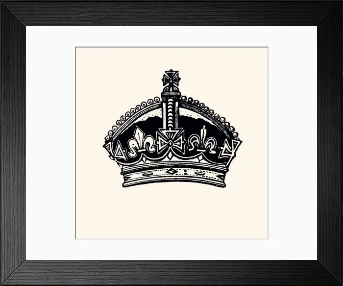 Framed Print : QUEEN VICTORIAs CROWN (XXXL) Framed Print : QUEEN VICTORIAs CROWN (XXXL)
