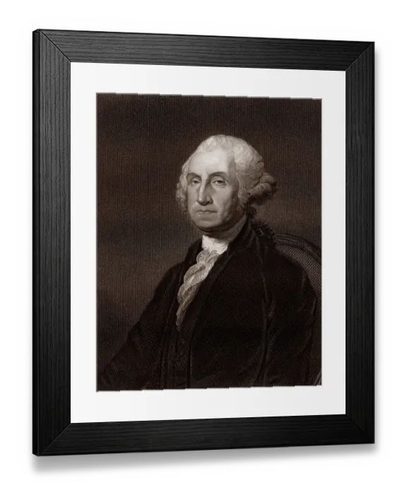 Framed Print : George Washington, 1st President of the United States