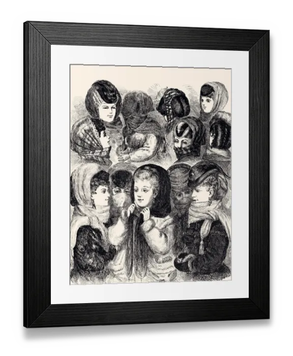 Framed Print : WOMEN IN WINTER (XXXL) Framed Print : WOMEN IN WINTER (XXXL)