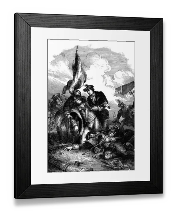 Framed Print : Death of General Montgomery at Quebec, 1775 Framed Print : Death of General Montgomery at Quebec, 1775