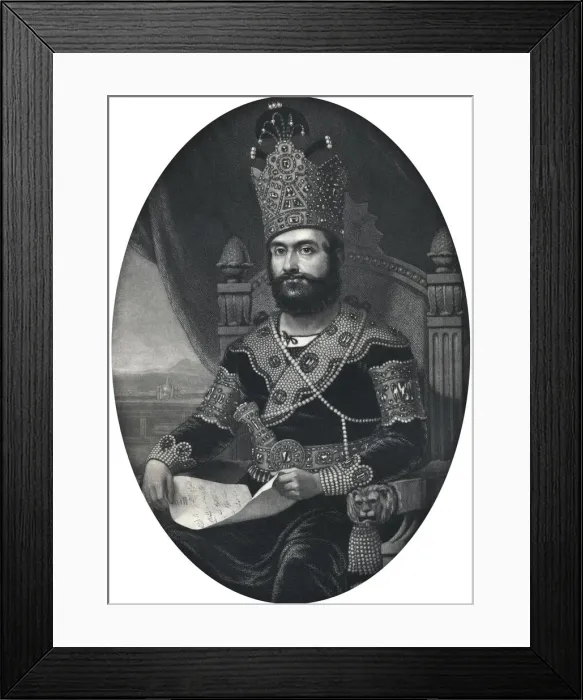 Framed Print : Mahommed Shah of Persia Framed Print : Mahommed Shah of Persia