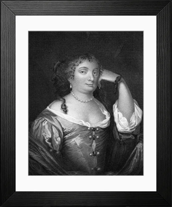 Framed Print : Anne Hyde Duchess of York ( 1638-1671)Engraved by P.Lightfoot