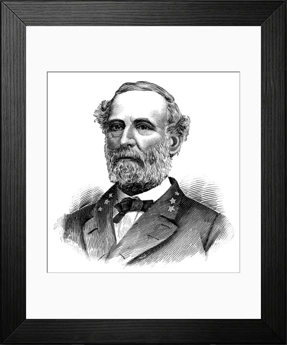Framed Print : Robert E. Lee, Commander at confederate army of Northern Virginia Framed Print : Robert E. Lee, Commander at confederate army of Northern Virginia