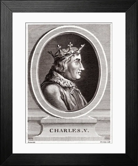 Framed Print : Charles V. Vintage portrait of Charles VEngraved by Bromley Framed Print : Charles V. Vintage portrait of Charles VEngraved by Bromley