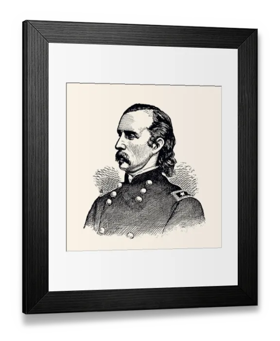 Framed Print : GENERAL GEORGE ARMSTONG CUSTER (High resolution with great detail) Framed Print : GENERAL GEORGE ARMSTONG CUSTER (High resolution with great detail)