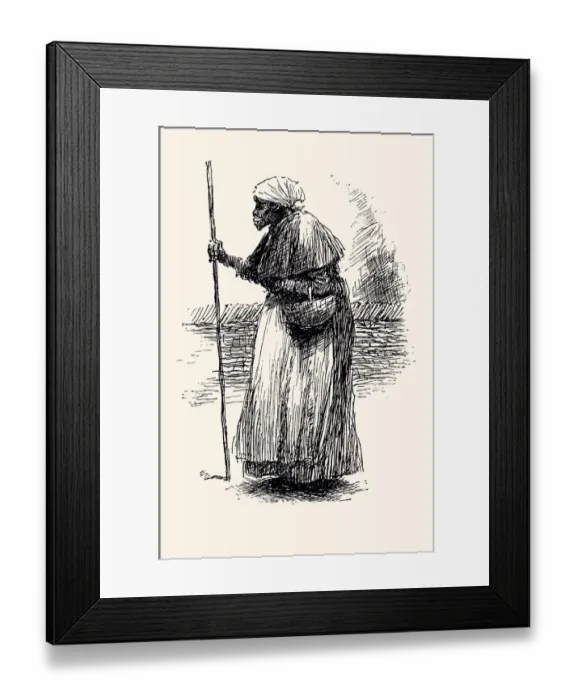 Framed Print : AFRICAN AMERICAN WOMAN IN 1887 -high resolution with lots of detail Framed Print : AFRICAN AMERICAN WOMAN IN 1887 -high resolution with lots of detail