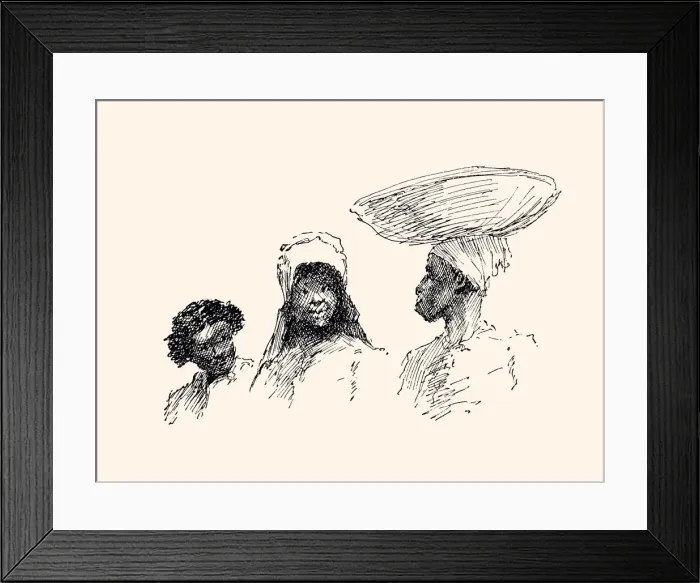 Framed Print : African-American People in 1886 (XXXL) Framed Print : African-American People in 1886 (XXXL)