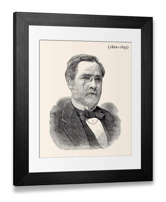 Framed Print : DR LOUIS PASTEUR -XXXL with lots of details Framed Print : DR LOUIS PASTEUR -XXXL with lots of details