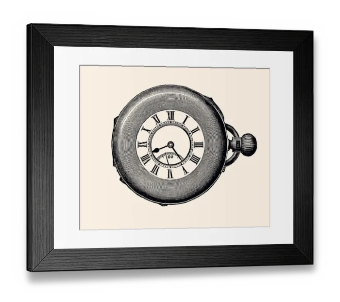 Framed Print : POCKET WATCH (XXXL) Framed Print : POCKET WATCH (XXXL)