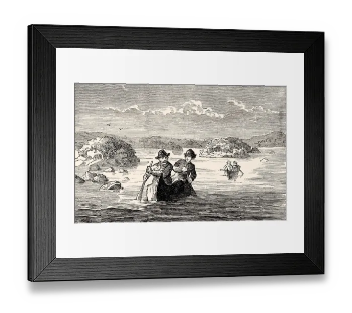 Framed Print : CROSSING LAKE ROSSIGNOL. (XXXL) Framed Print : CROSSING LAKE ROSSIGNOL. (XXXL)