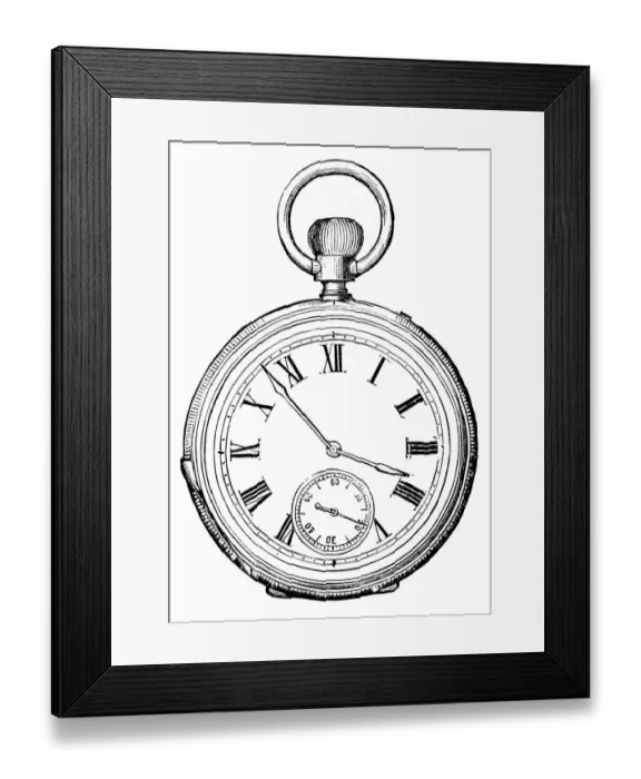 Framed Print : OLD WATCH (XXXL) Framed Print : OLD WATCH (XXXL)