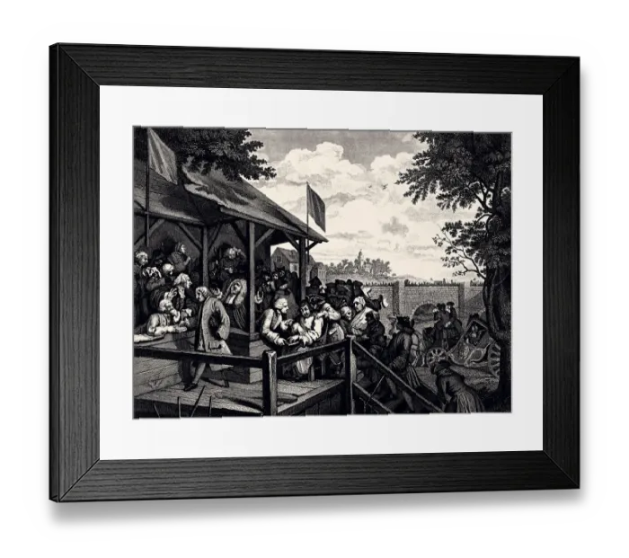 Framed Print : THE ELECTION (XXXL with lots of details) Framed Print : THE ELECTION (XXXL with lots of details)