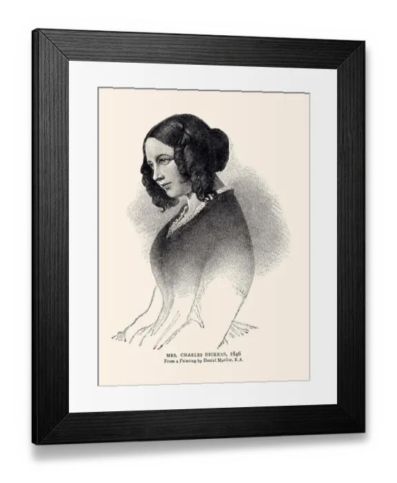 Framed Print : MRS CHARLES DICKENS (XXXL) Framed Print : MRS CHARLES DICKENS (XXXL)