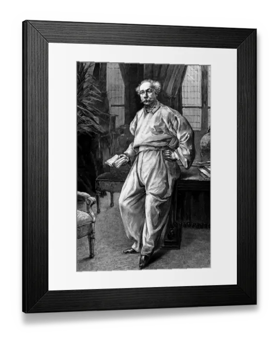 Framed Print : Alexandre Dumas at home Framed Print : Alexandre Dumas at home