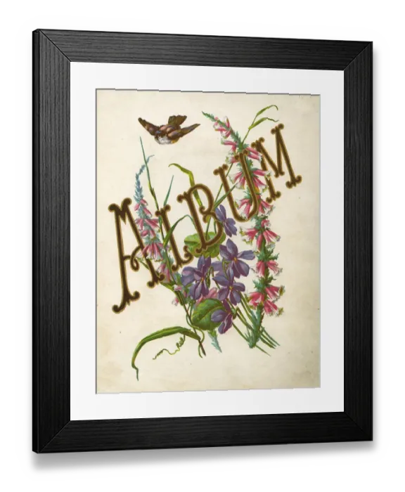 Framed Print : Album from 1870 Framed Print : Album from 1870