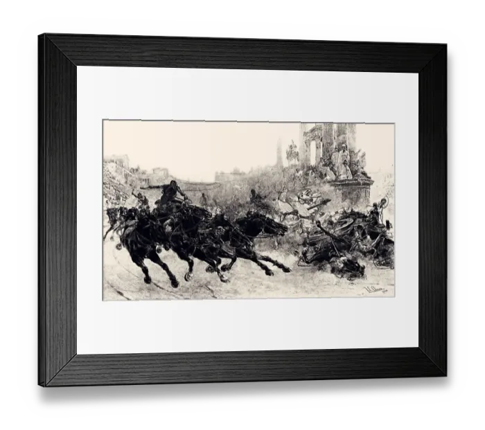 Framed Print : ROME UNDER TRAJAN - A CHARIOT RACE (XXXL with lots of details) Framed Print : ROME UNDER TRAJAN - A CHARIOT RACE (XXXL with lots of details)