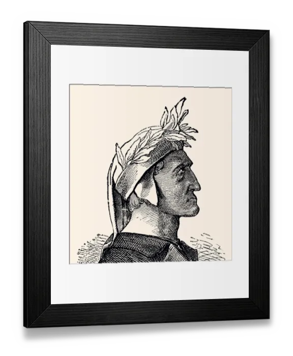 Framed Print : DANTE ALIGHIERI -XXXL with lots of details Framed Print : DANTE ALIGHIERI -XXXL with lots of details