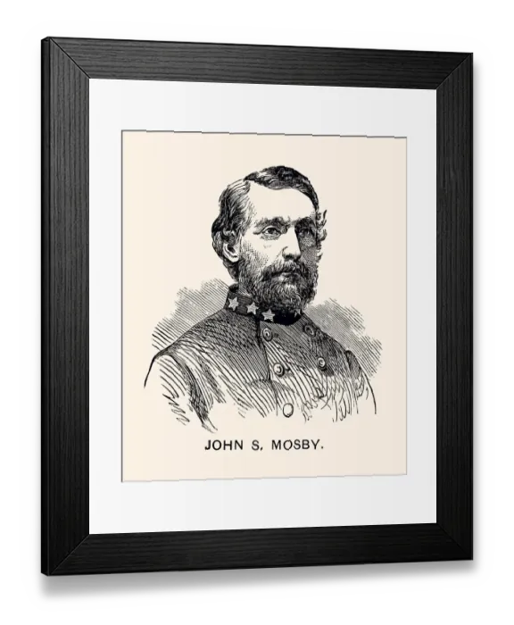 Framed Print : JOHN SINGLETON MOSBY (XXXL ) Framed Print : JOHN SINGLETON MOSBY (XXXL )