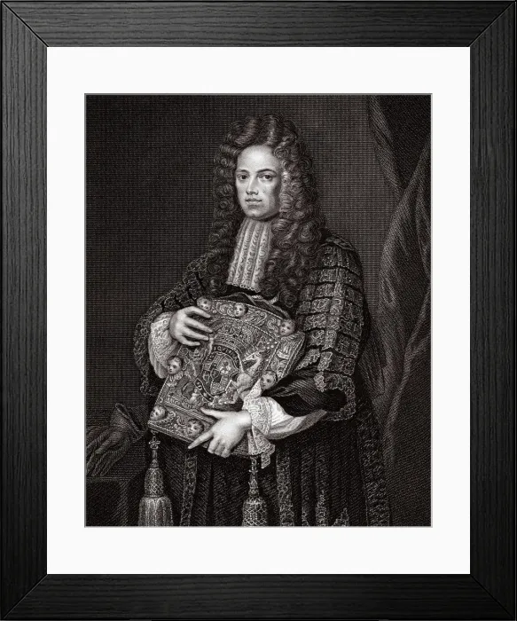 Framed Print : John 1st Baron Somers Framed Print : John 1st Baron Somers