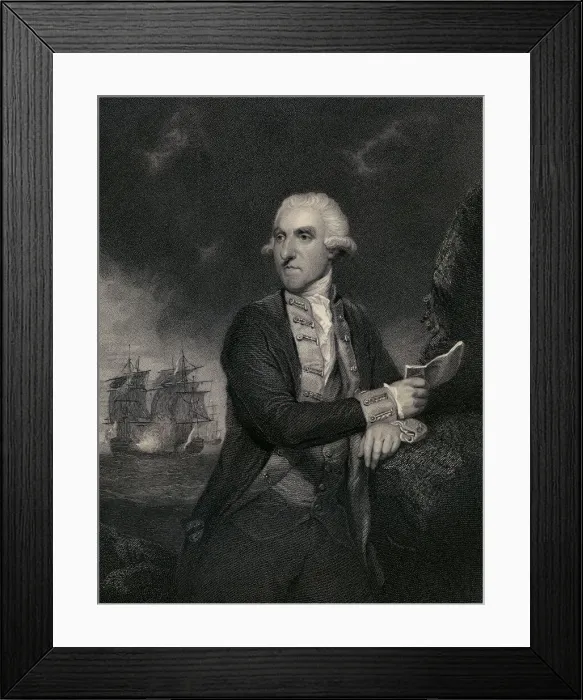 Framed Print : Samuel, fisrt viscount Hood (XXXL)