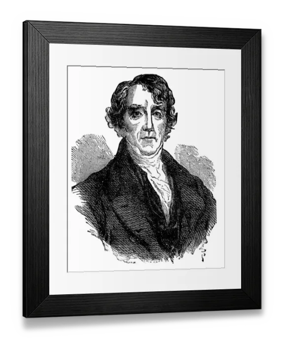 Framed Print : William E. Channing, Unitarian preacher