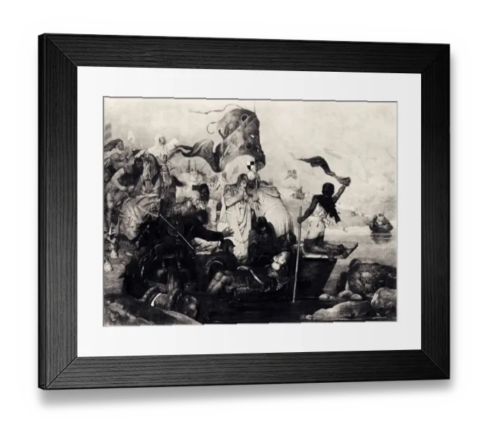 Framed Print : THE DEATH OF FREDERICK BARBAROSSA -XXXL with lots of details Framed Print : THE DEATH OF FREDERICK BARBAROSSA -XXXL with lots of details