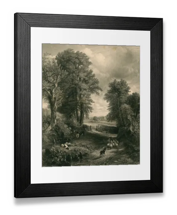 Framed Print : Landscape.AdobeRGB.Engraved around 1840 and edited By Sydney Armytage