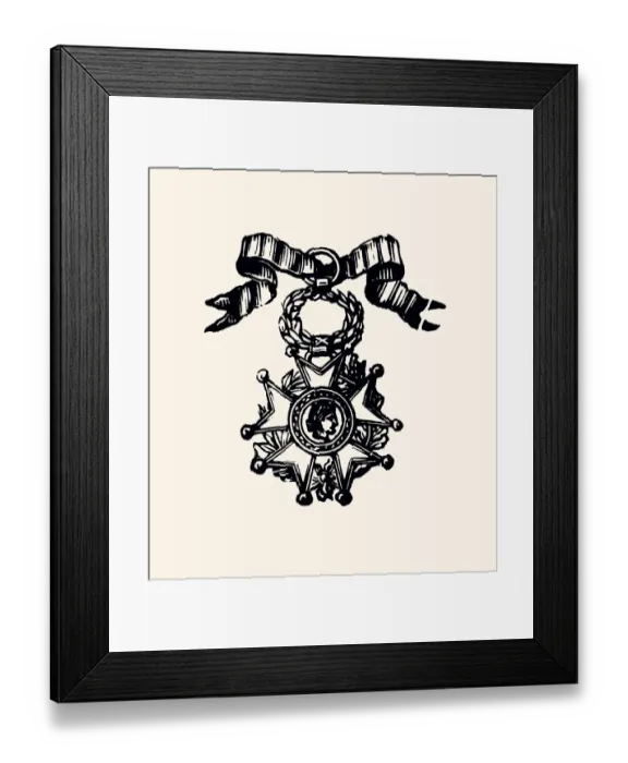 Framed Print : FRENCH LEGION OF HONOR AWARD (XXXL) Framed Print : FRENCH LEGION OF HONOR AWARD (XXXL)