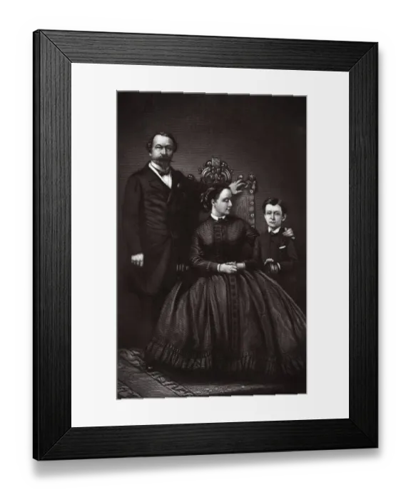 Framed Print : Napoleon III and Empress EugA©nie Framed Print : Napoleon III and Empress EugA©nie