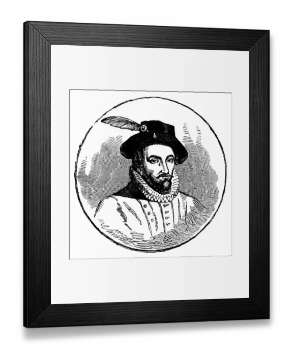 Framed Print : Sir Walter Raleigh, English Aristocrat Framed Print : Sir Walter Raleigh, English Aristocrat