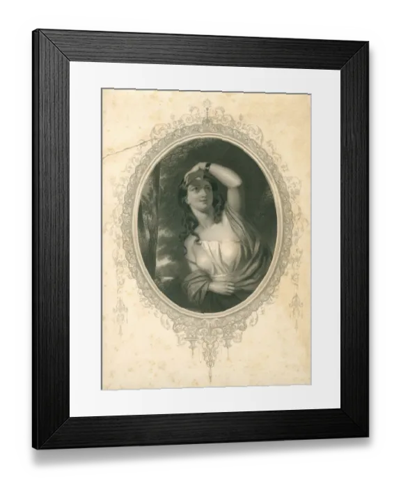 Framed Print : Portrait of a young woman Framed Print : Portrait of a young woman