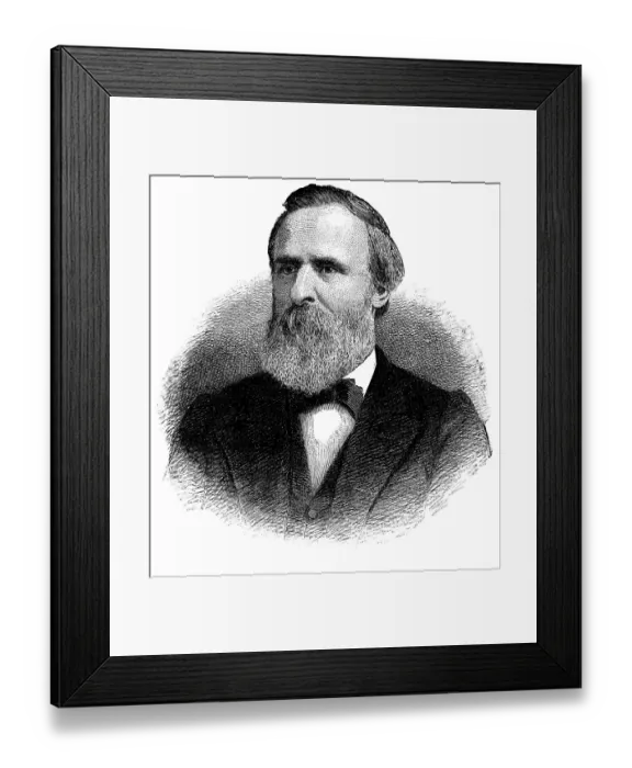Framed Print : Rutherford Birchard Hayes, 19th President of USA Framed Print : Rutherford Birchard Hayes, 19th President of USA
